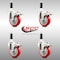 Service Caster 4 Inch 316SS Red Poly Swivel 7/8 Inch Expanding Stem Caster Set Lock Brake SCC-SS316TTLEX20S414-PPUB-RED-78-4 - alternate 4